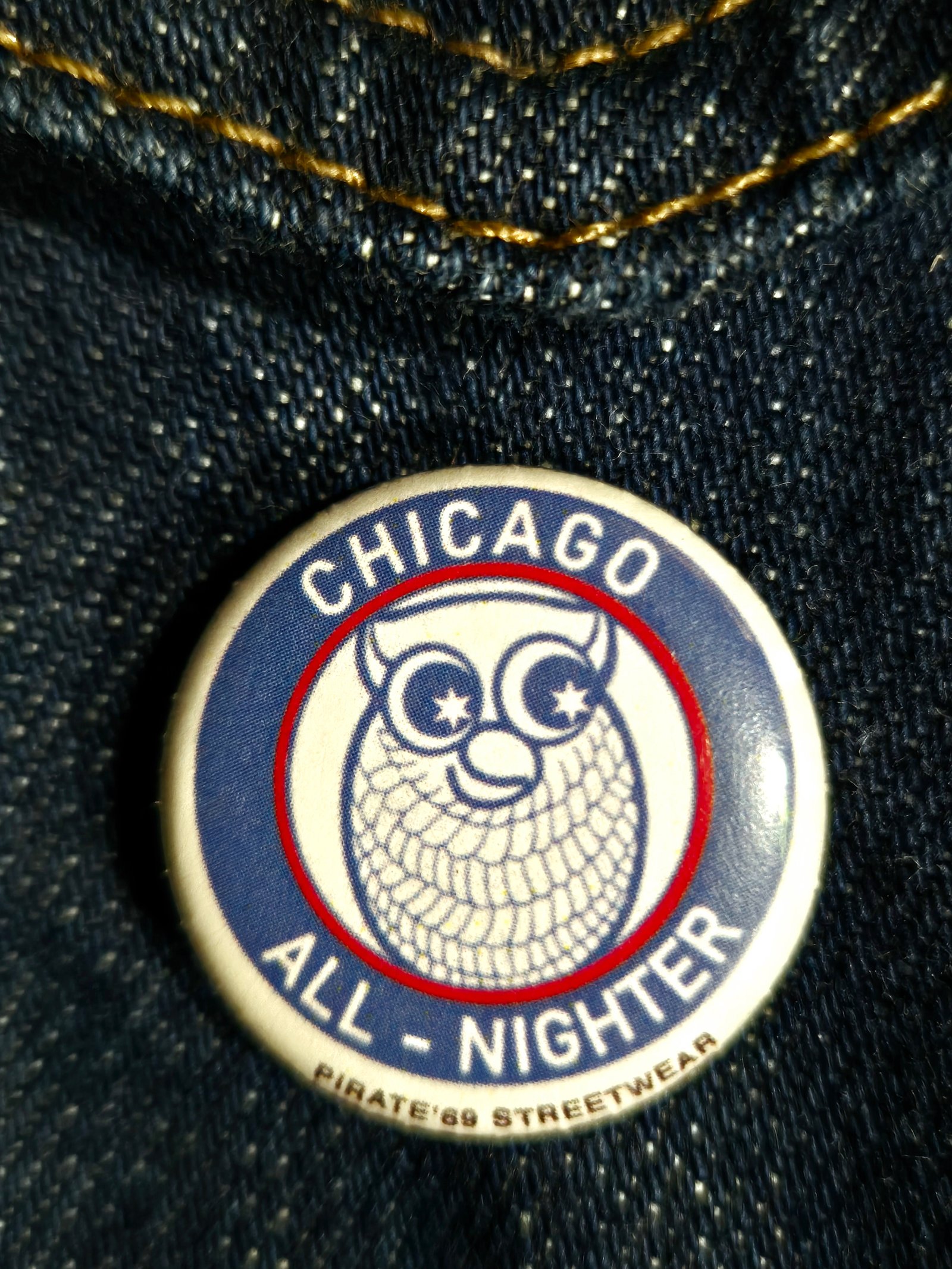 Chicago Soul NORTHERN SOUL BADGE - UP ALL NIGHT OWL