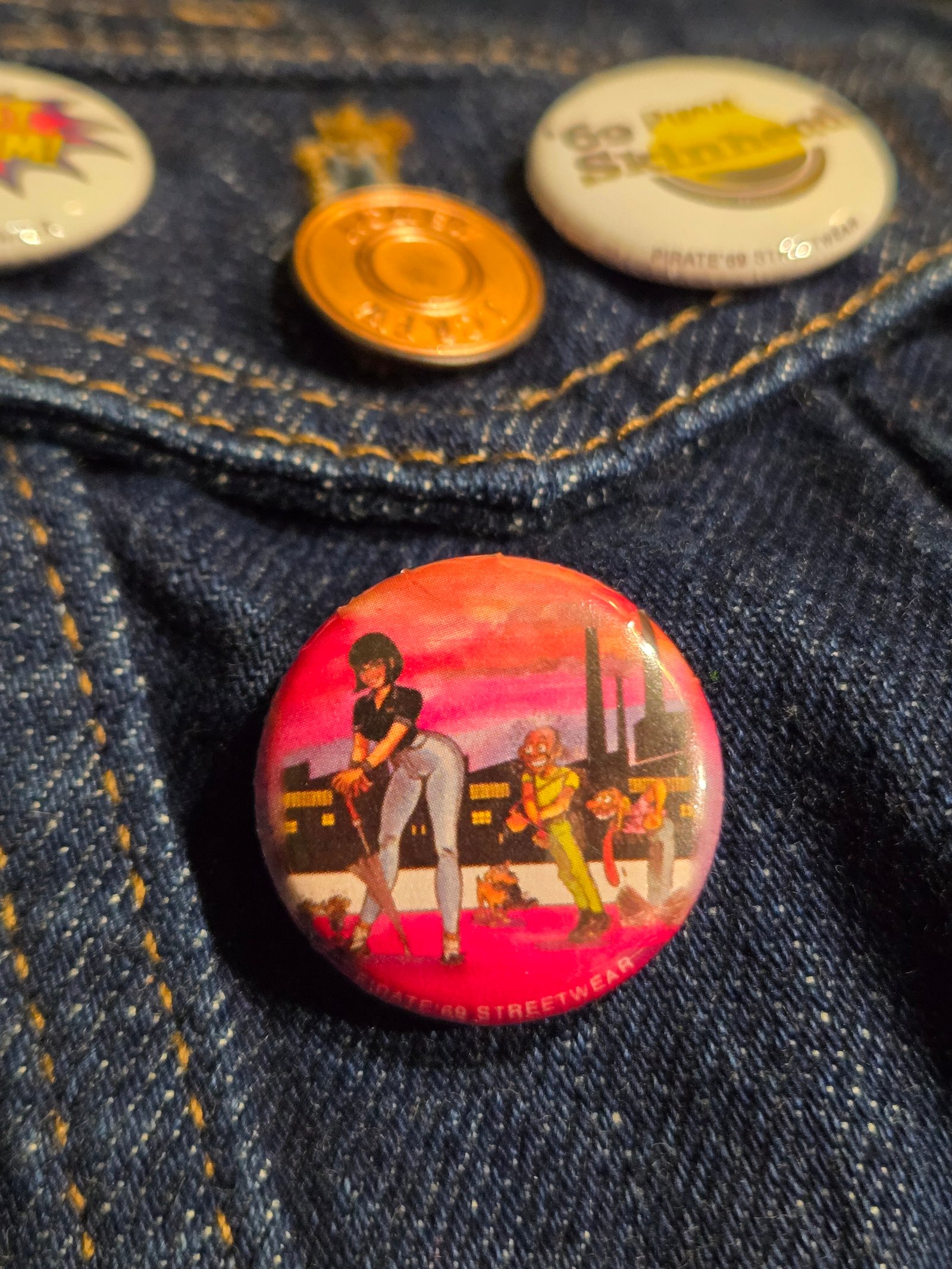 Skingirl Button Skinhead Oi Oi! Skin Skingirls Streetpunk Ska Renee Skinheads