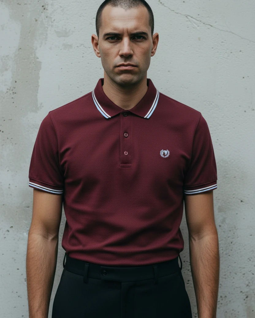 Pirate 69 Hawk Wreath Twin Tipped Polo Shirt Pirate 69 Hawk Wreath Twin Tipped Polo Shirt