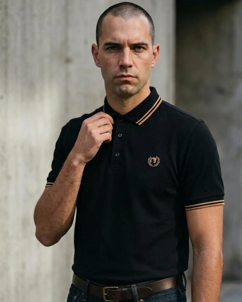 Pirate 69 Hawk Wreath Twin Tipped Polo Shirt