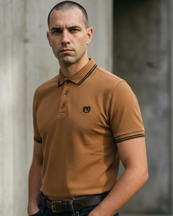 Pirate 69 Hawk Wreath Twin Tipped Polo Shirt