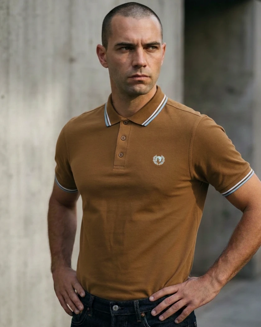 Pirate 69 Hawk Wreath Twin Tipped Polo Shirt