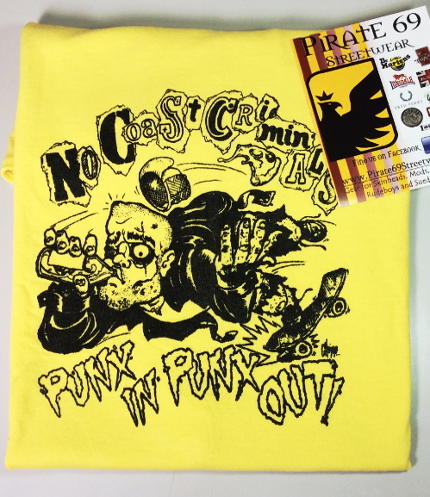 No Coast Criminals Punx In Punx Out t-shirt