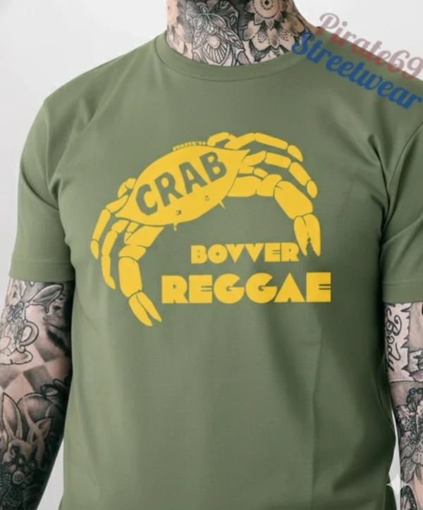 Crab Records T shirt Bovver Reggae Tee